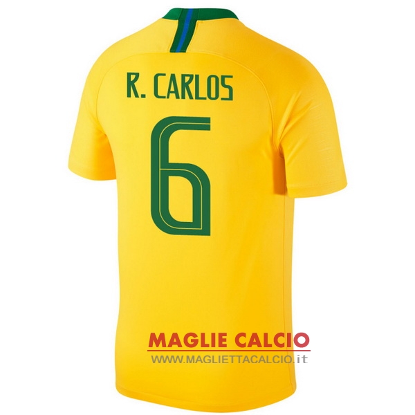 maglietta brasile 2018 r.carlos 6 prima